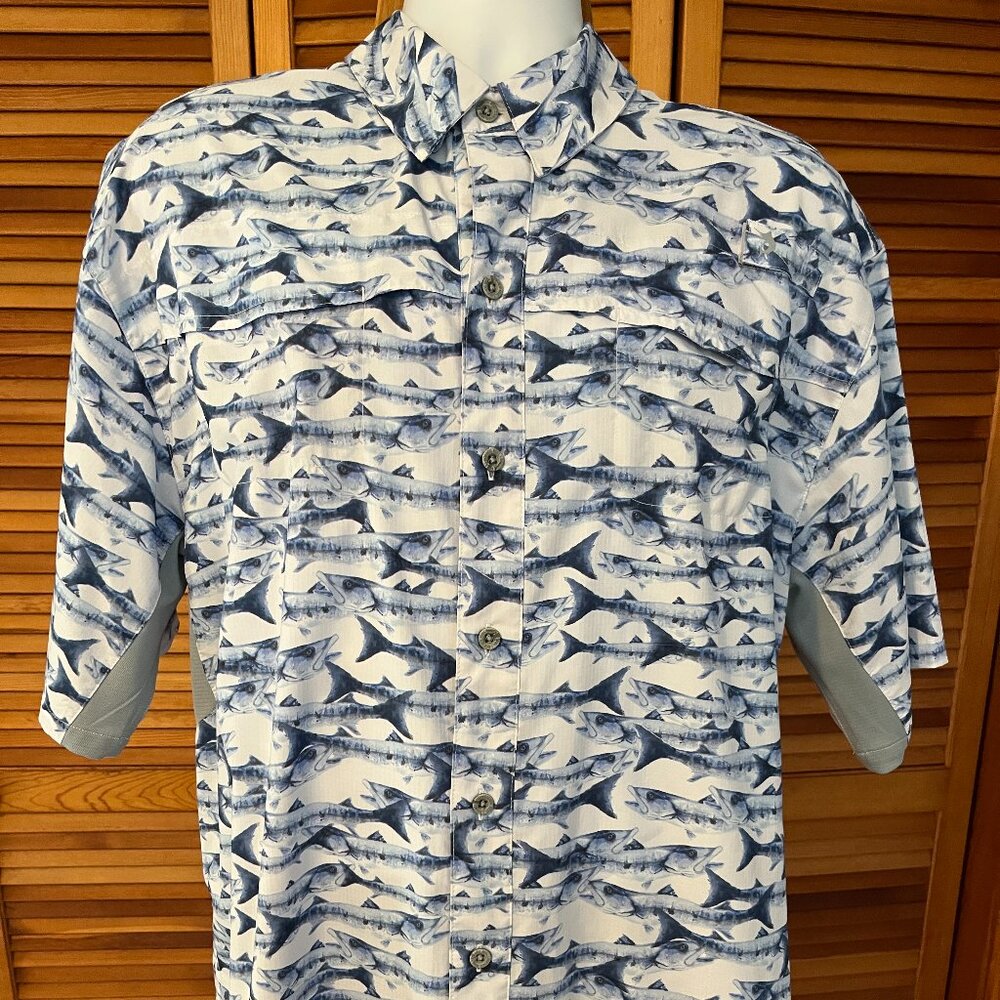 REEL LEGENDS MARINER II SZ XL SS VENTED FISHING SHIRT
